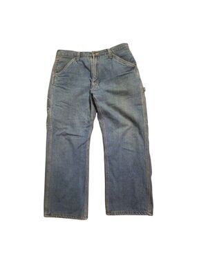Faded Glory Mens Jeans 32x29 Flannel Lined Carpenter Denim Jeans